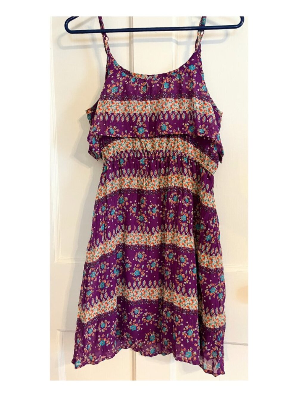 Purple floral sundress